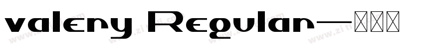 valery Regular字体转换